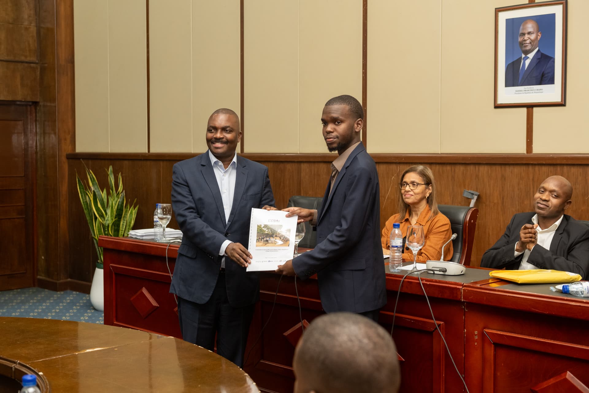 Equipa INCLUSÃO em cerimónia institucional em Moçambique