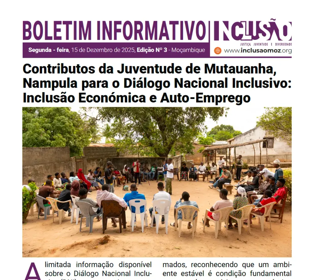 Contributos da Juventude de Mutauanha, Nampula para o Diálogo Nacional Inclusivo